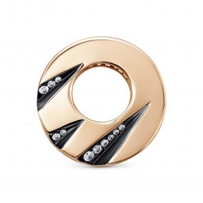 Золотая подвеска КЮЗ Del'ta с фианитом Dдф0302051р фото