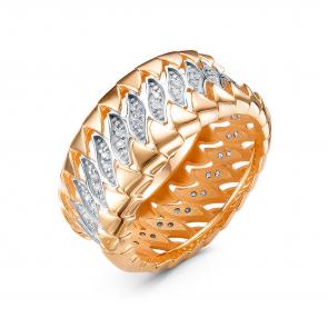 Золотое кольцо КЮЗ Del'ta с фианитом Dдф1102055р фото