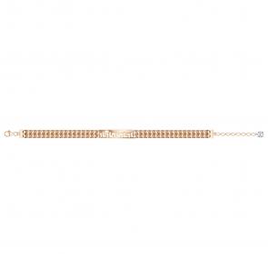 Золотой браслет КЮЗ Del'ta с фианитом Dдф7701936р фото