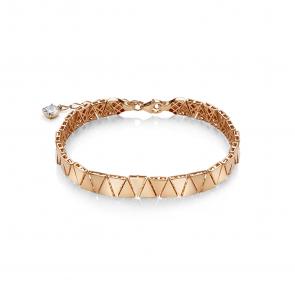 Золотой браслет КЮЗ Del'ta с фианитом Dдф7702073р фото