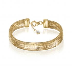 Браслет из лимонного золота КЮЗ Del'ta с фианитом Dдф770932рл фото