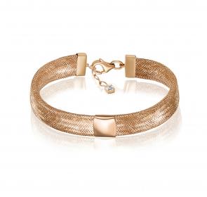 Золотой браслет КЮЗ Del'ta с фианитом Dдф770937р фото