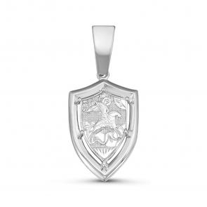 Серебряная подвеска-иконка Великомученик Георгий Победоносец КЮЗ Del'ta Dс035454 фото