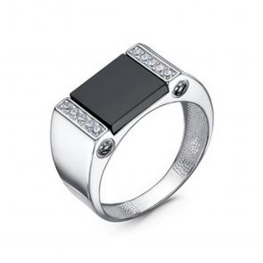 Серебряное кольцо КЮЗ Del'ta с фианитом и кварцем Dс0403096-к фото