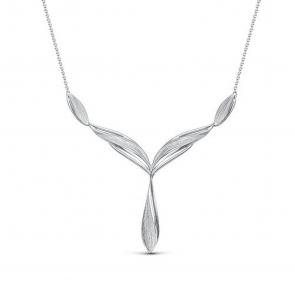 Серебряное колье КЮЗ Del'ta с фианитом Dс0702027 фото