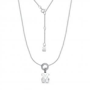 Серебряное колье КЮЗ Del'ta с фианитом и эмалью Dс0705492 фото