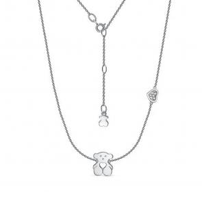 Серебряное колье КЮЗ Del'ta с фианитом Dс0705493 фото