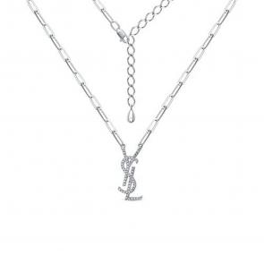 Серебряное колье КЮЗ Del'ta с фианитом Dс0705994 фото