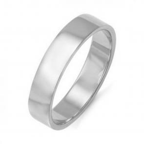 Обручальное кольцо из серебра 4,5 мм КЮЗ Del'ta Dс090087 фото