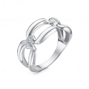 Серебряное кольцо КЮЗ Del'ta с фианитом Dс1100405 фото