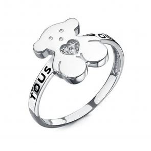 Серебряное кольцо КЮЗ Del'ta с фианитом и эмалью Dс1105494 фото