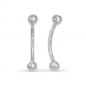 Серебряный пирсинг в пупок КЮЗ Del'ta Dс190201 фото