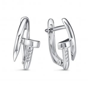 Серебряные серьги КЮЗ Del'ta Dс2204079 фото