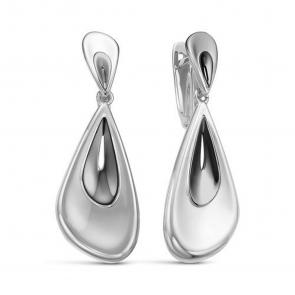 Серебряные серьги КЮЗ Del'ta Dс222444 фото