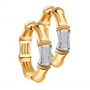 Золотые серьги Grant с бриллиантом GR0601683 фото