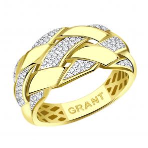 Кольцо из лимонного золота Grant с бриллиантом GR9101885 фото