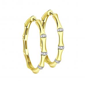 Серьги из лимонного золота Grant с бриллиантом GR9601684 фото