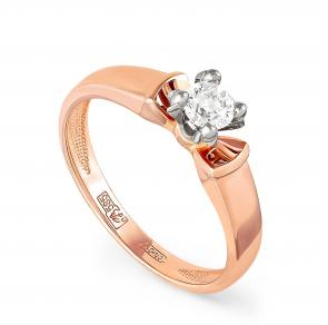 Золотое кольцо KABAROVSKY с бриллиантом K1-0050-1000 фото