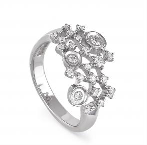 Серебряное кольцо KABAROVSKY с Swarovski K1-019-8100 фото