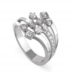 Серебряное кольцо KABAROVSKY с Swarovski K1-022-8100 фото