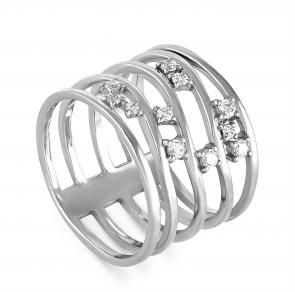 Серебряное кольцо KABAROVSKY с фианитом K1-025-7900 фото