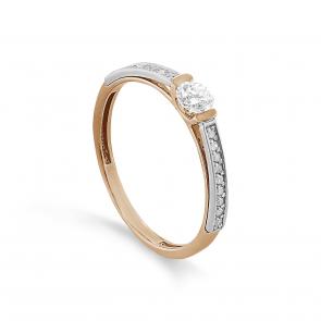 Золотое кольцо KABAROVSKY с бриллиантом K1-0622-1000 фото