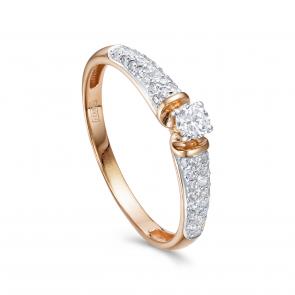 Золотое кольцо KABAROVSKY с бриллиантом K1-0630-1000 фото