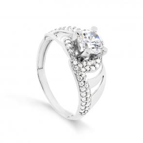 Серебряное кольцо KABAROVSKY с фианитом K1-067-7900 фото