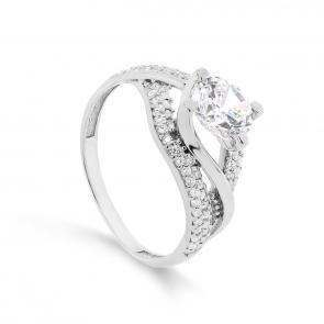 Серебряное кольцо KABAROVSKY с фианитом K1-068-7900 фото