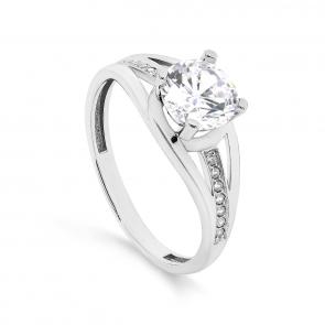 Серебряное кольцо KABAROVSKY с фианитом K1-098-7900 фото