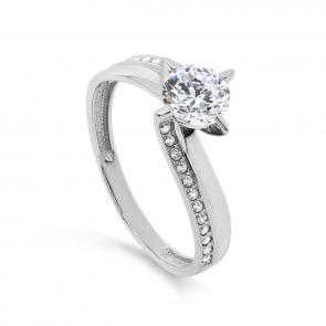 Серебряное кольцо KABAROVSKY с фианитом K1-099-7900 фото