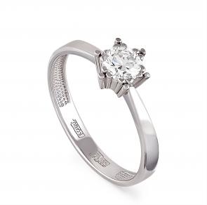 Кольцо из белого золота KABAROVSKY с бриллиантом K1-1266-1000 фото