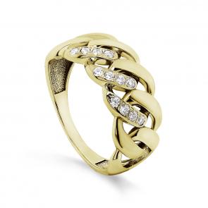 Кольцо из золочёного серебра KABAROVSKY с фианитом K1-142-7931 фото