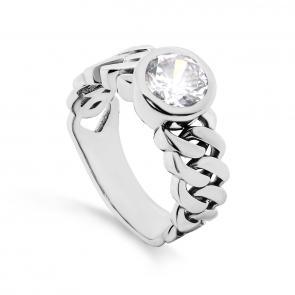 Серебряное кольцо KABAROVSKY с фианитом K1-143-7900 фото