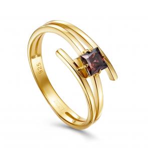 Кольцо из лимонного серебра KABAROVSKY с Swarovski K1-153-31387 фото