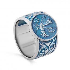 Серебряное кольцо KABAROVSKY с керамикой K1-161-0033 фото