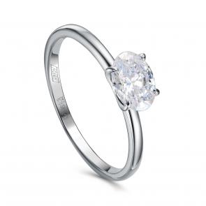 Кольцо из белого золота KABAROVSKY с бриллиантом K1-1748-1000 фото