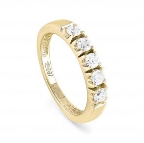 Кольцо из лимонного золота KABAROVSKY с бриллиантом K1-2030-1000 фото