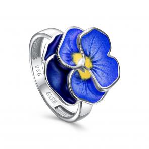 Серебряное кольцо KABAROVSKY с эмалью K1-219-0001 фото