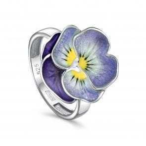 Серебряное кольцо KABAROVSKY с эмалью K1-219-0091 фото