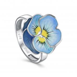 Серебряное кольцо KABAROVSKY с эмалью K1-219-0093 фото