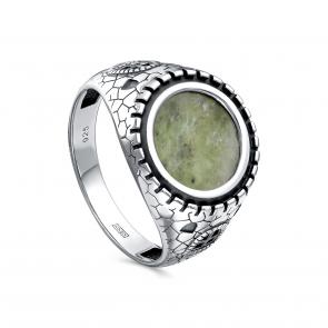 Серебряное кольцо KABAROVSKY с нефритом K1-226-5683 фото