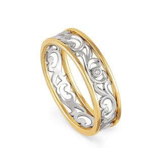 Кольцо из лимонного золота KABAROVSKY с бриллиантом K1-2319-1000 фото