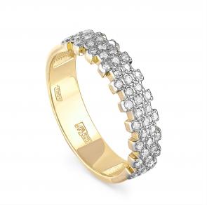 Кольцо из лимонного золота KABAROVSKY с бриллиантом K1-2455-1000 фото