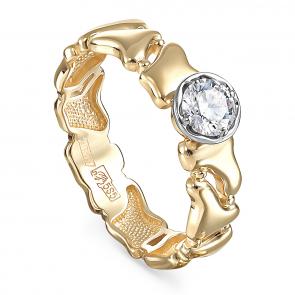 Кольцо из лимонного золота KABAROVSKY с бриллиантом K1-2497-1000 фото