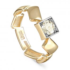 Кольцо из лимонного золота KABAROVSKY с коньячным бриллиантом K1-2499-9200 фото