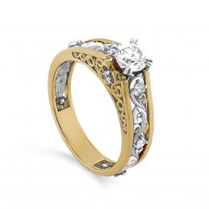 Кольцо из лимонного золота KABAROVSKY K1-2534-1000 фото