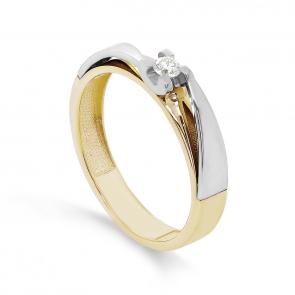 Кольцо из лимонного золота KABAROVSKY с бриллиантом K1-2539-1000 фото