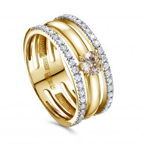 Золотое кольцо KABAROVSKY с бриллиантом K1-2574-9200 фото