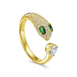 Серебряное кольцо KABAROVSKY с фианитом K1-7007-41487 фото